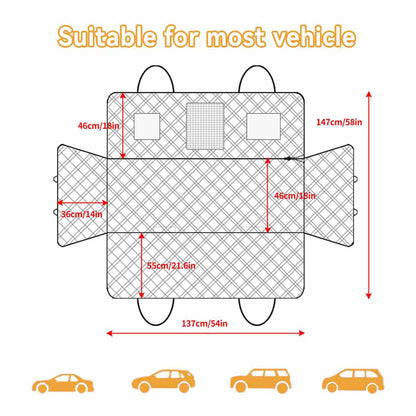 OC001  Pet Car Seat Cove Dogs Backseat Barrier for SUVs Cars Specifications