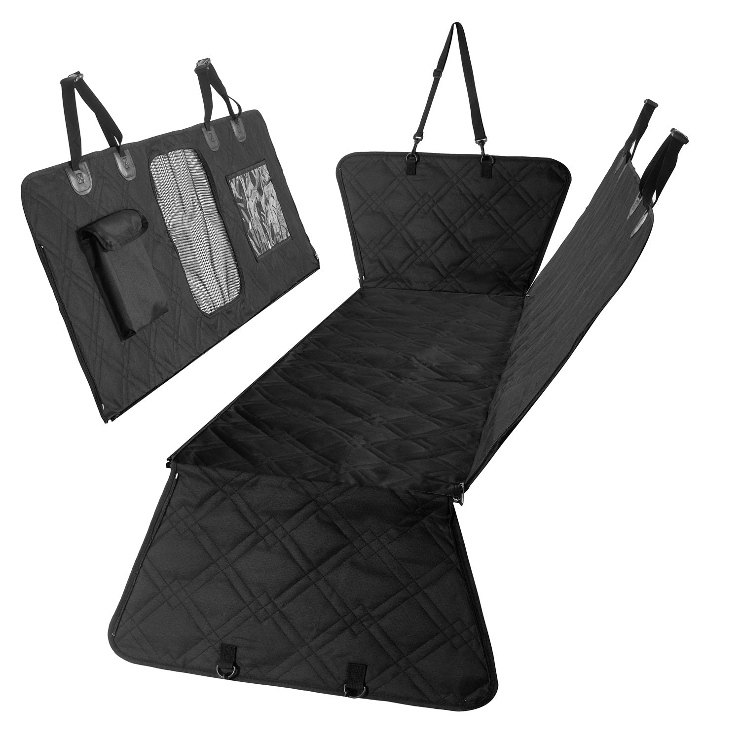 OC002  Pet Car Seat Cove Dogs Backseat Black