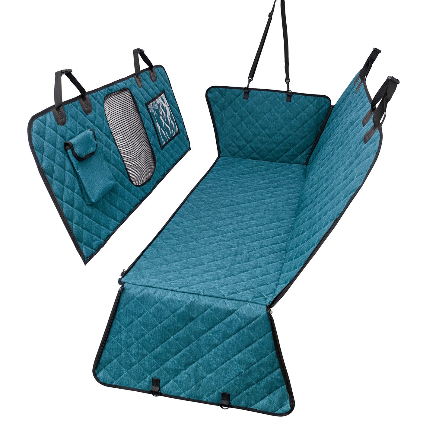 OC004  Pet Car Seat Cove Dogs Backseat Blue