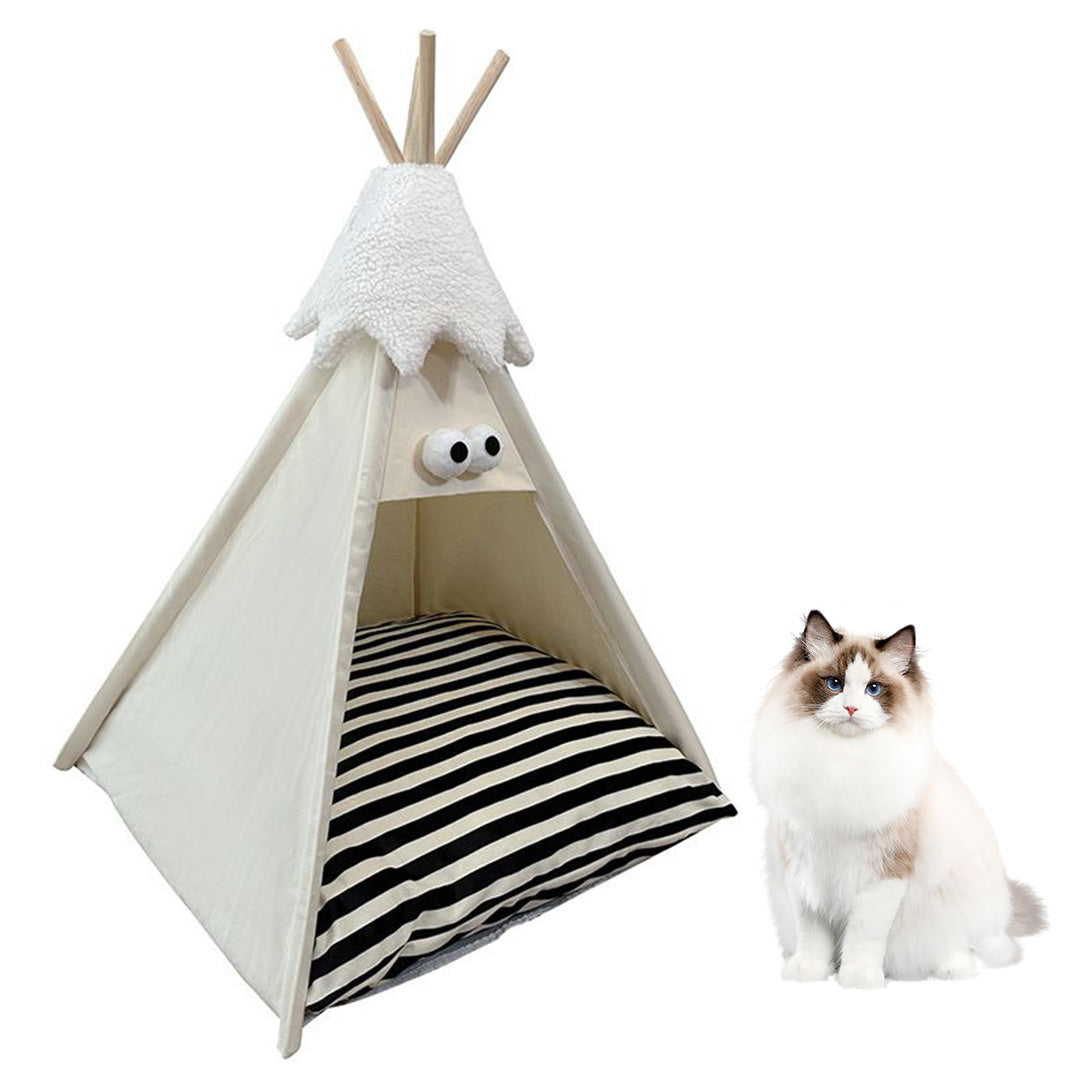 PB55 Cat Bed Pet Indoor Tent White