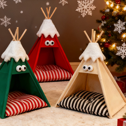 PB55 Pet Tent Christmas Cat Bed