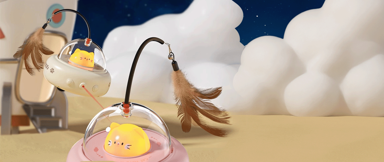 Automatic Feather Cat Toy