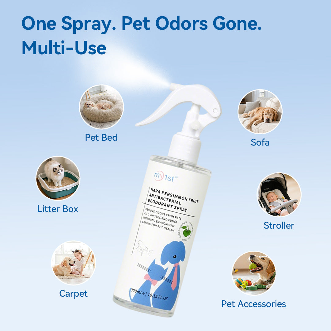 Pet odor eliminator spray for carpet sofa furniture and pet beds