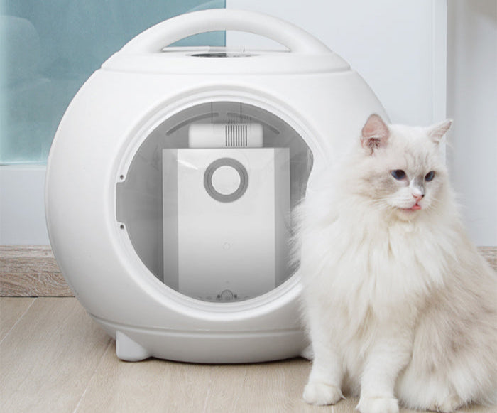 Pet Dryer Box with Handle 
Fast Drying. Constant Temperature
No more cat-drying struggles—grooming is now quick, calm, and hassle-free!