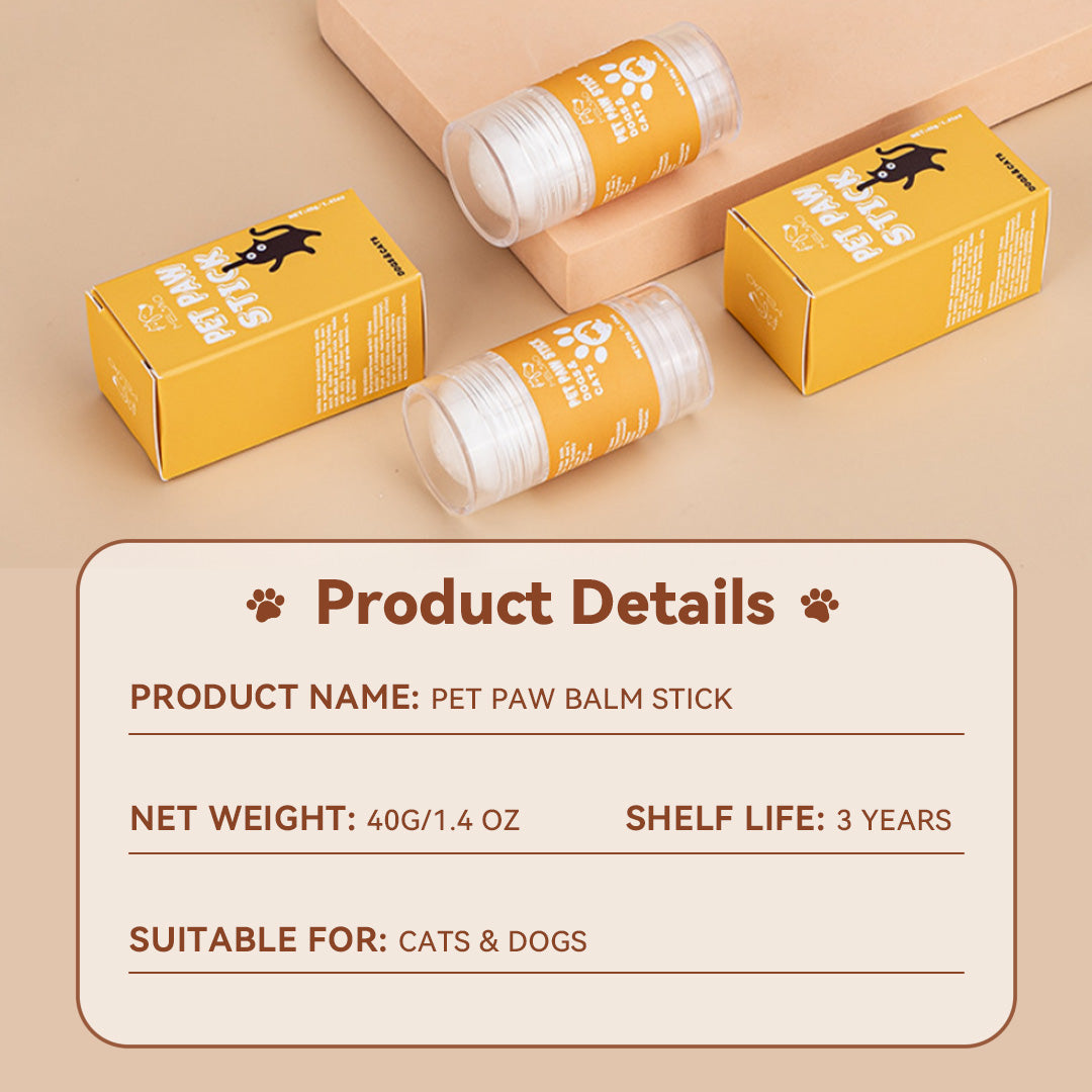 Dog and cat paw care product natural balm stick
