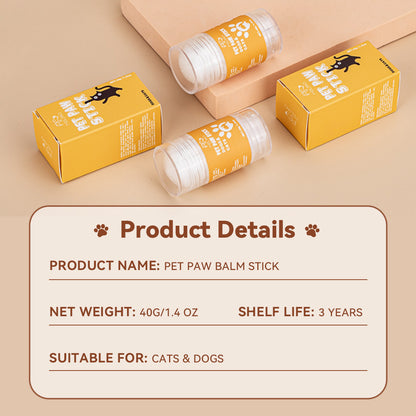 Dog and cat paw care product natural balm stick