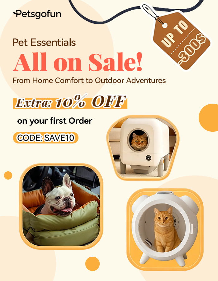 Petsgofun Pet Essentials Deals Save 10%