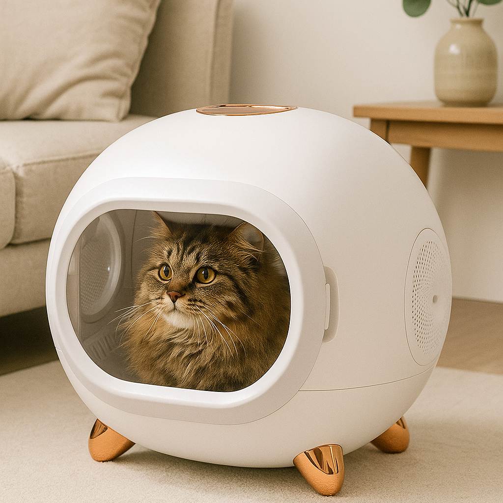 Smart Automatic Pet Drying Box Dryer for cats and dogs | Petsgofun