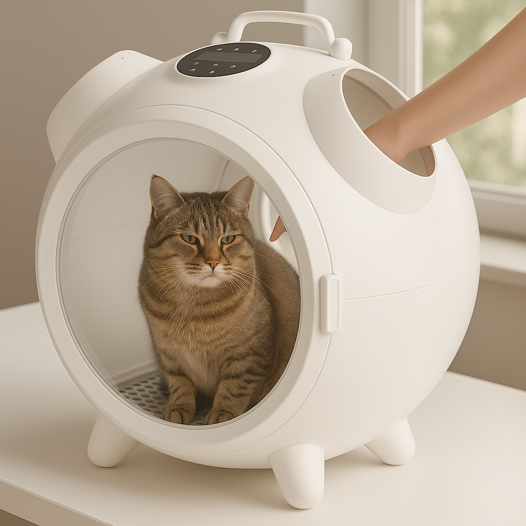 Round Pet Dryer Box with windows
