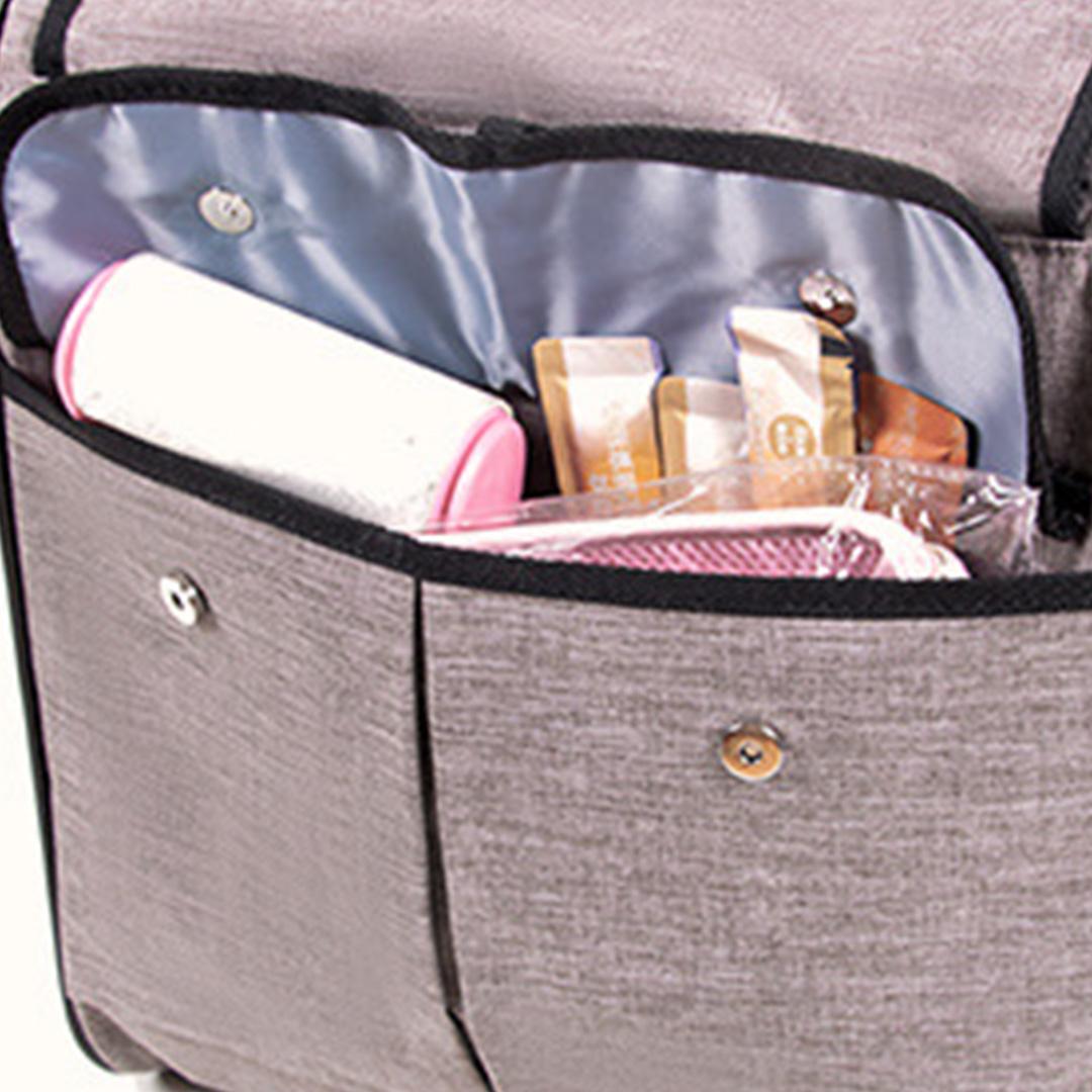 SC17 Rolling Pet Carrier Side Storage Pockets