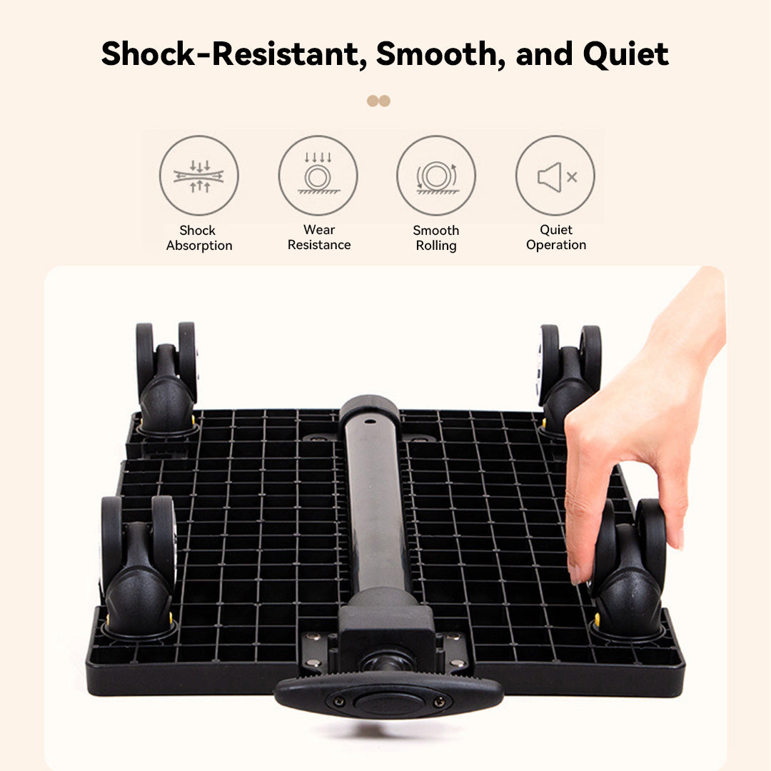 SC17 Rolling Pet Carrier with Removable Wheels Shock- Resistant Smooth and Quiet Move