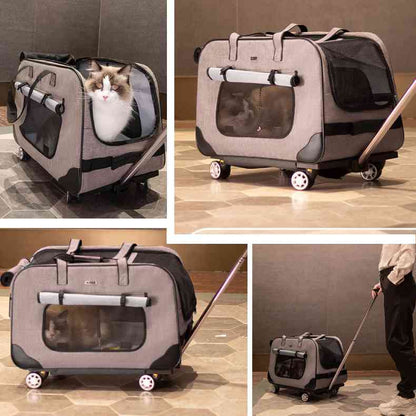 SC17 Rolling Pet Carrier with Removable Wheels Show Scenes