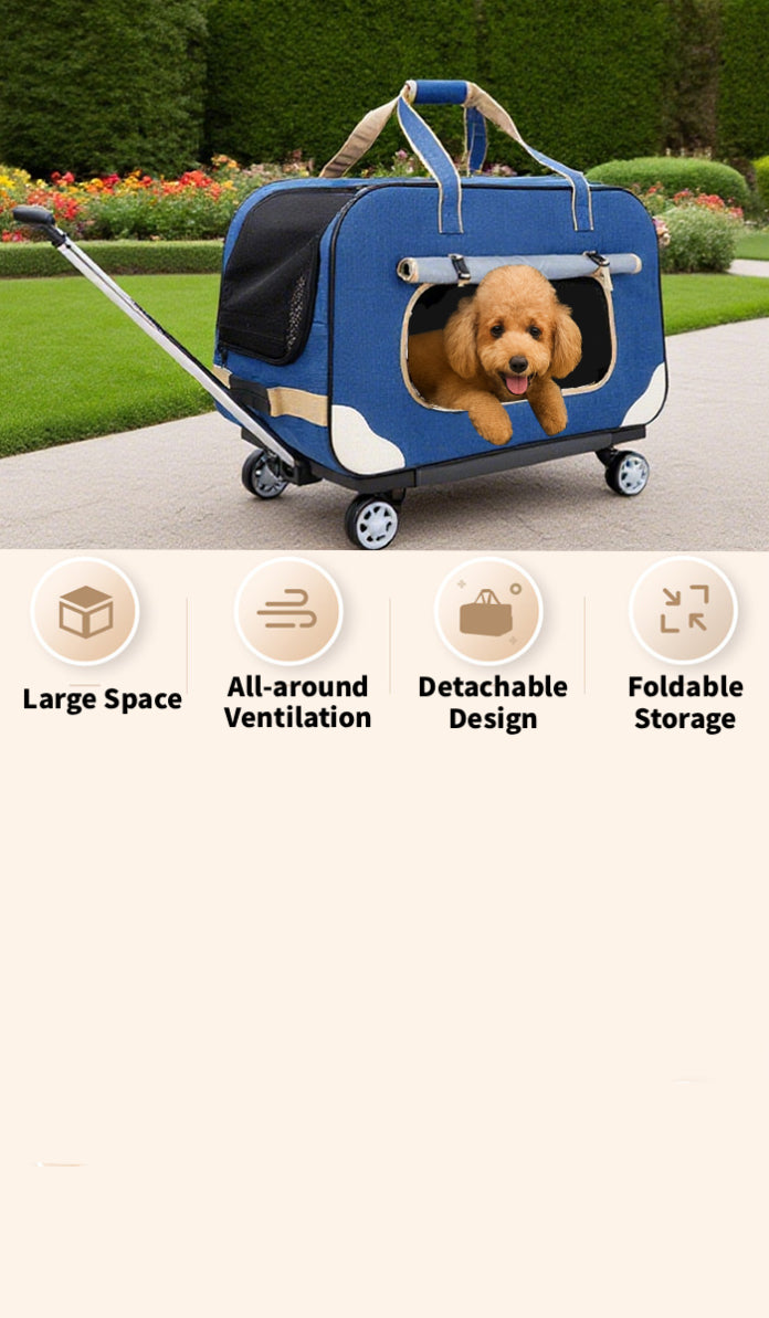 SC17 Rolling Pet Trolley with Wheels