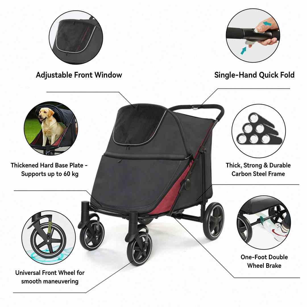 SL60 Extra Large Pet Stroller made by good design and material