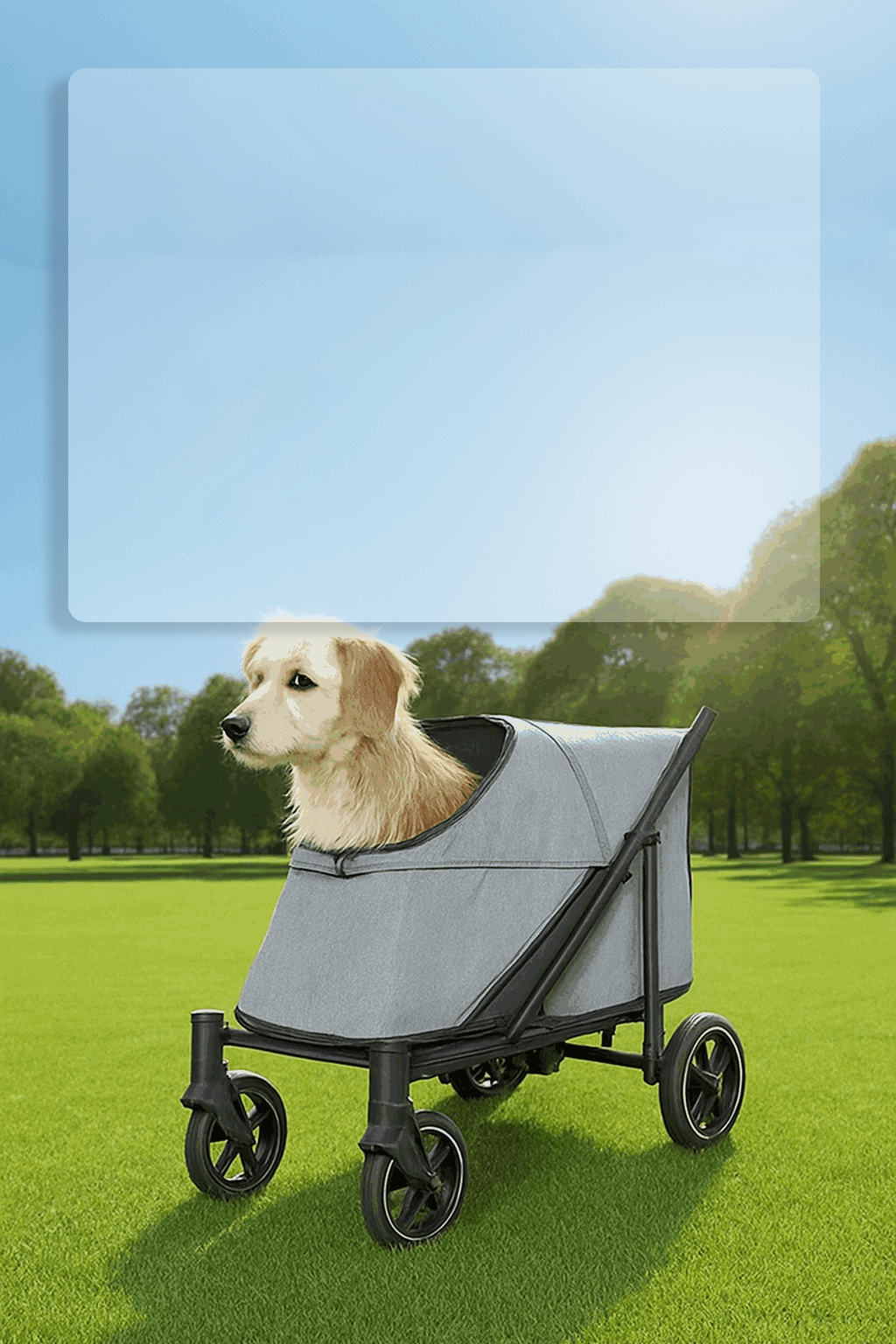 SL60 Extra Large Pet Stroller fit 60kg Dogs Cats