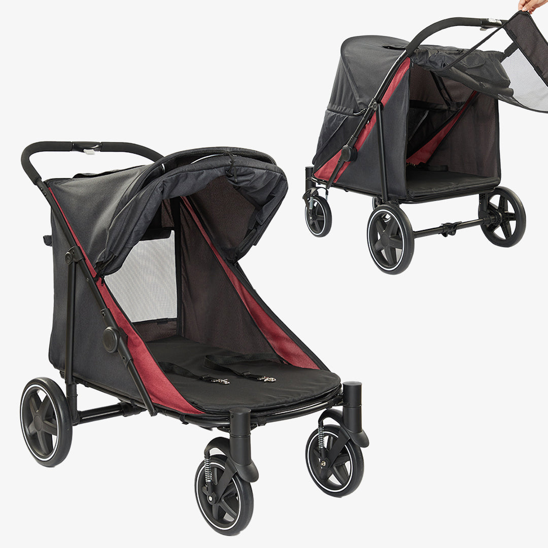 SL60 Pet Carrier Stroller Double Door Design