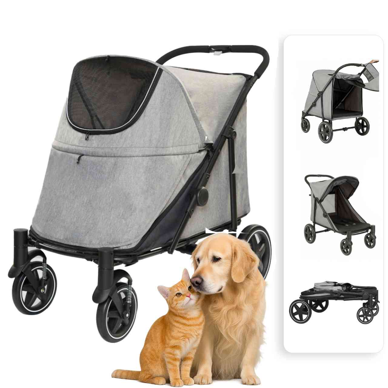 SL60 Pet Stroller Grey