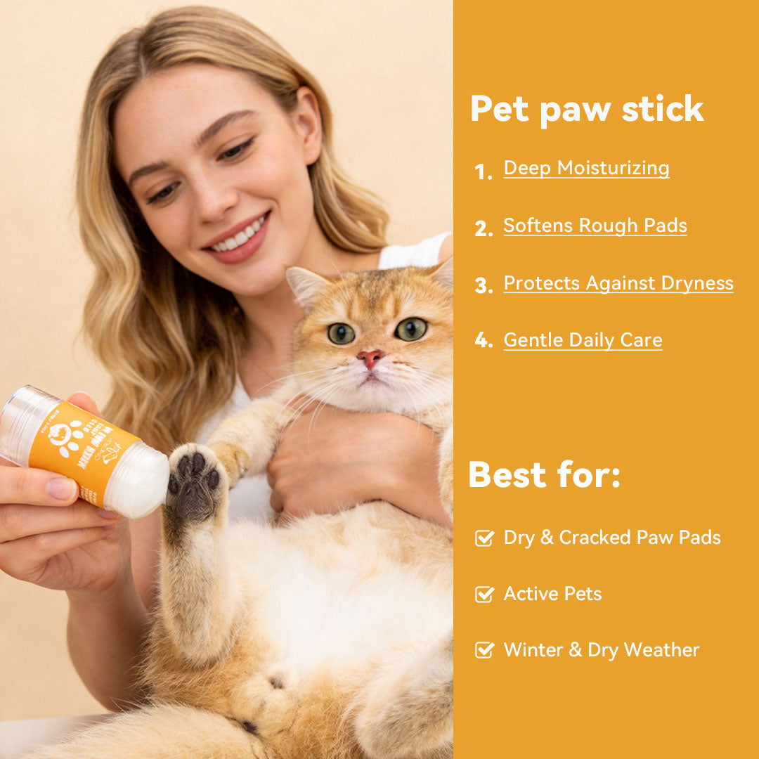 pet paw balm stick preventing licking and irritation