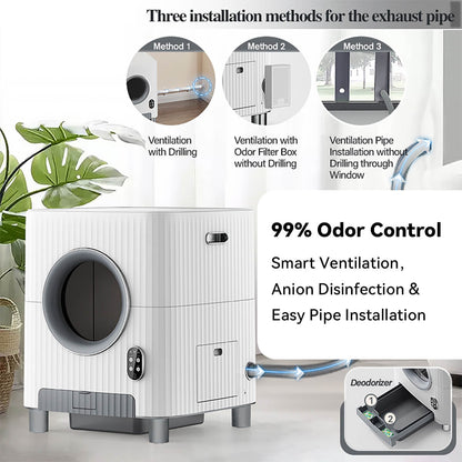 VA72 Automatic Litter Box with Odor Control System