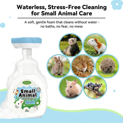 Waterless Foam cleaner for Small Animal like rabbits, hamsters, hedgehogs, sugar gliders and more