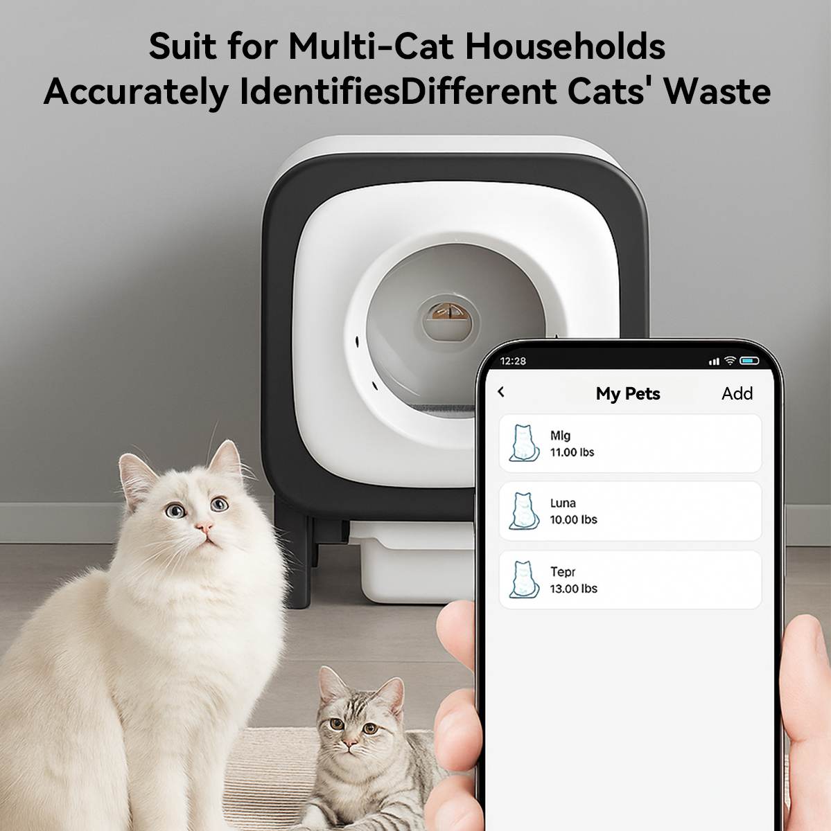 X25 Cat Smart Self-Cleaning Litter Box suit for Multi-Cat Households