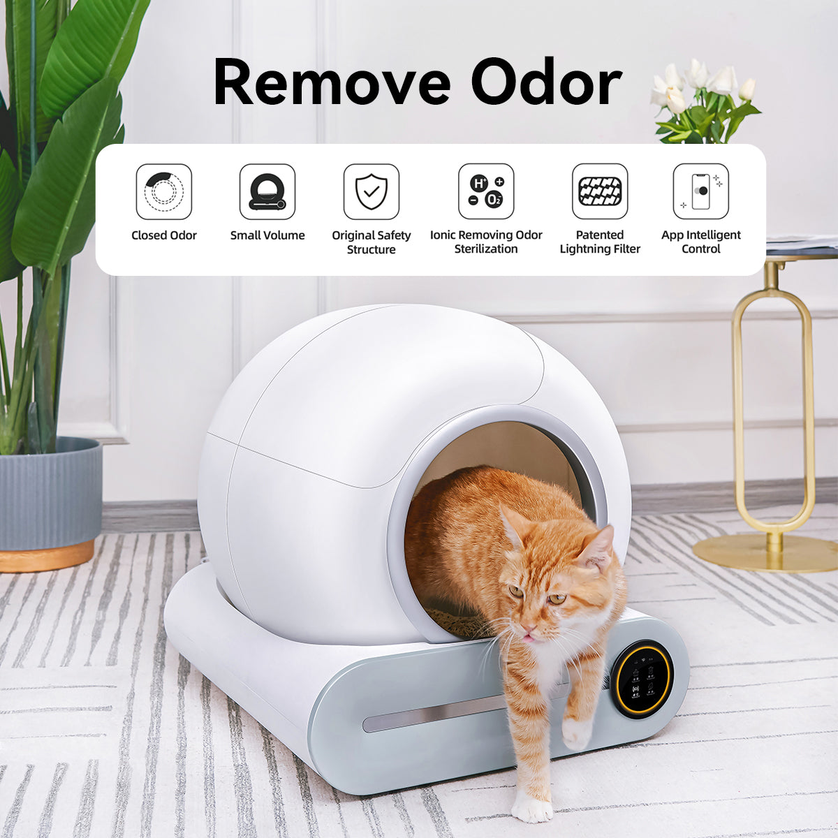 X30 Smart Cat Litter Box remove Odor