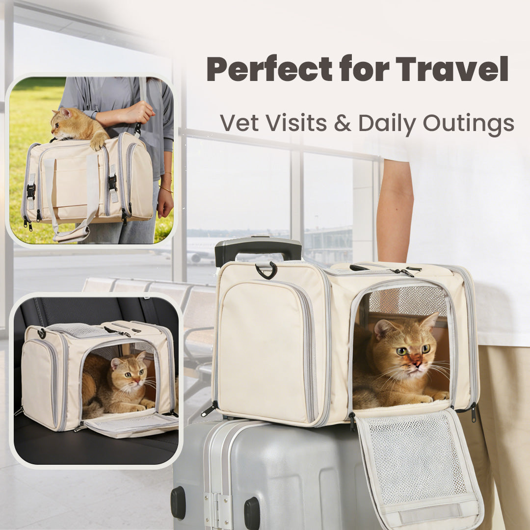 cat car carrier seat perfect for travel vet visits and daily outings