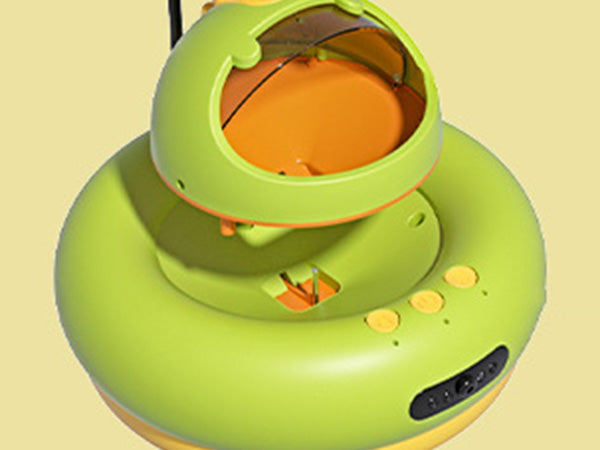 Removable head design for easy cleaning of cat treat dispenser toy