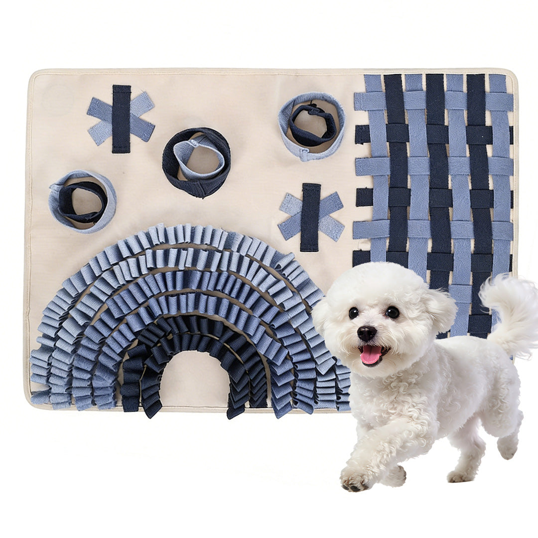Dog snuffle mat for indoor enrichment and slow feeding